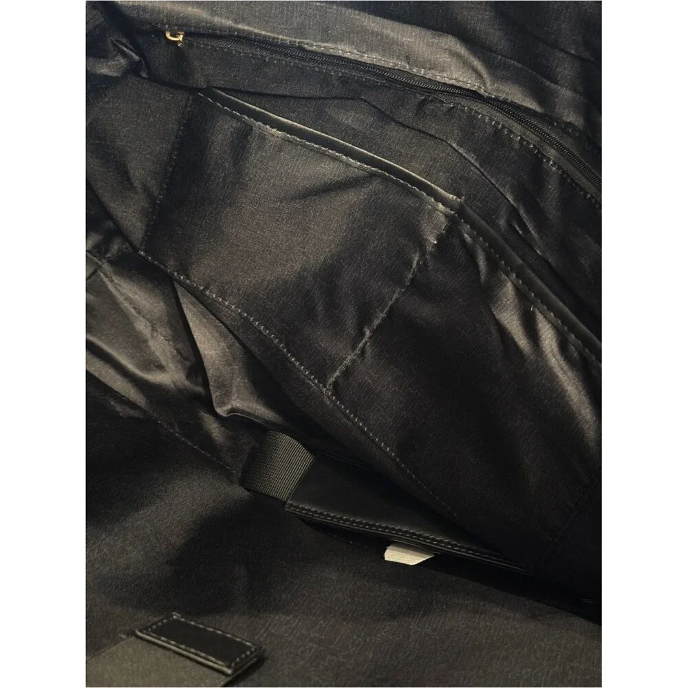 ELLE Luggage Eleganza 32LWeekender Tote Bag Black Travel Gray Stripe travel